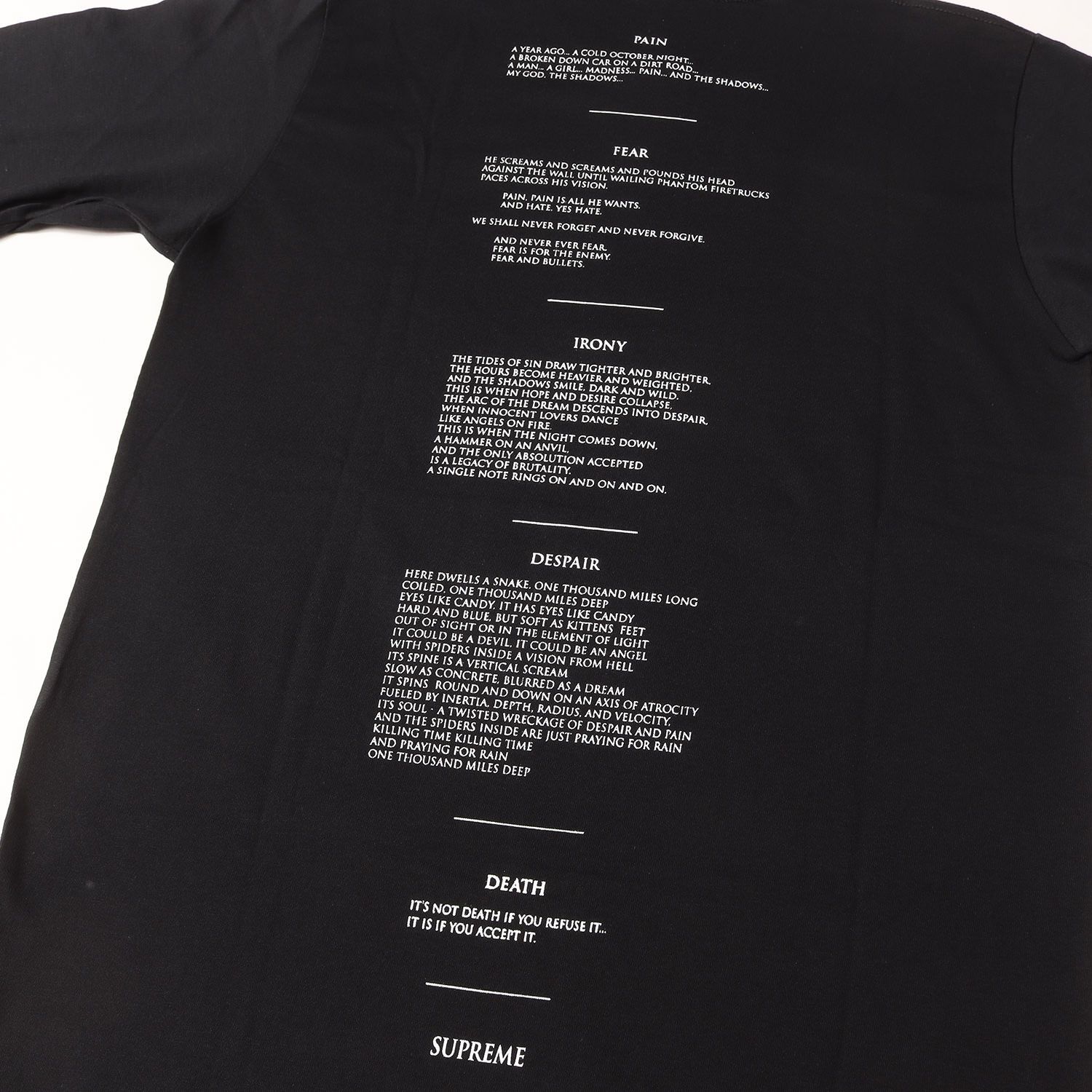新品】Supreme シュプリーム Tシャツ ブラック 黒 サイズ:S | 21AW THE