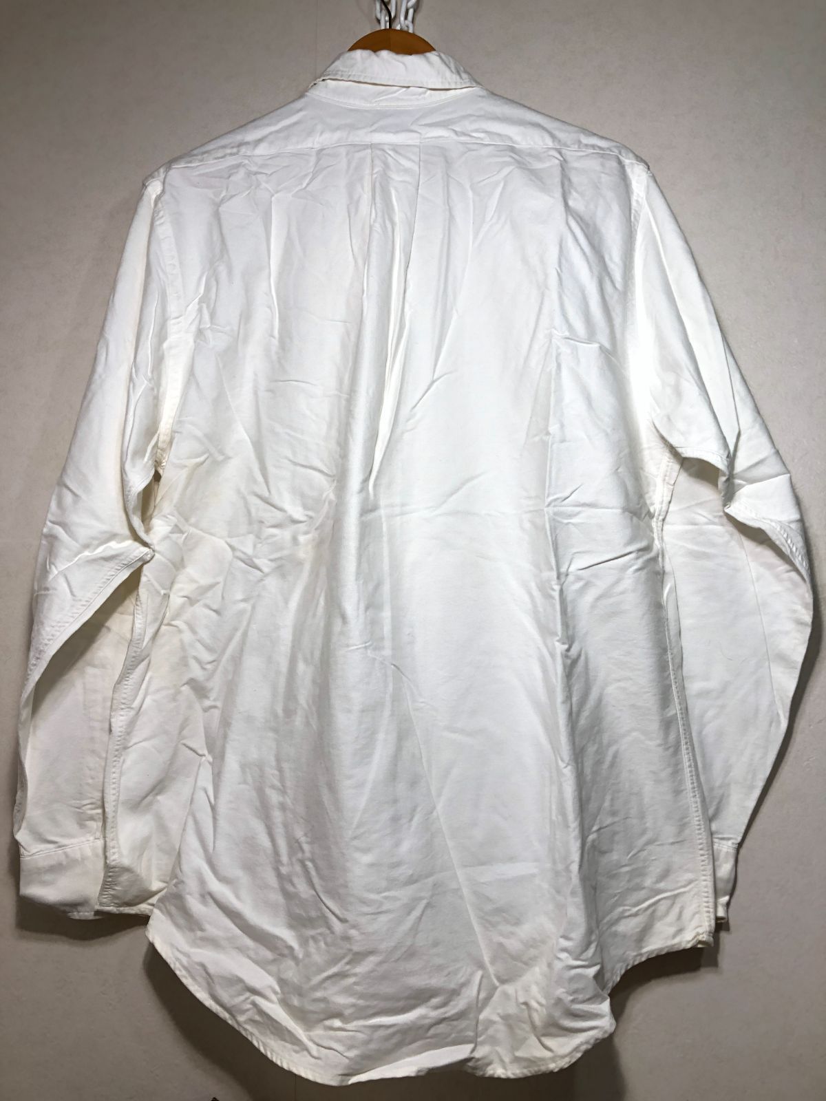2002072 2002072 Brooks Brothers 長袖 ボタンダウン オックスフォード シャツ M ホワイト MADE IN USA ブルックス ...