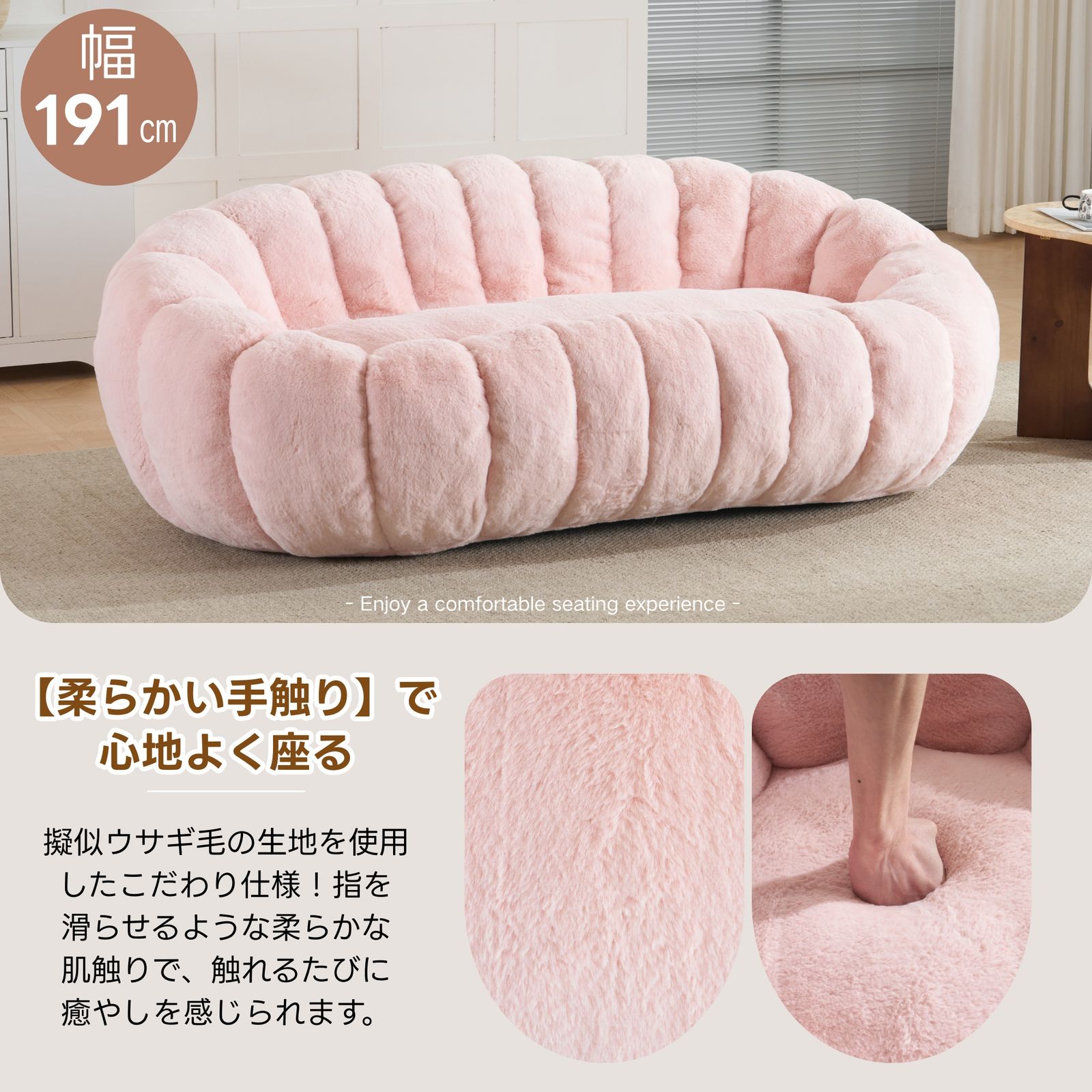 新入荷」全新品 【2~3人掛けソファ】圧縮ソファ クッションソファー