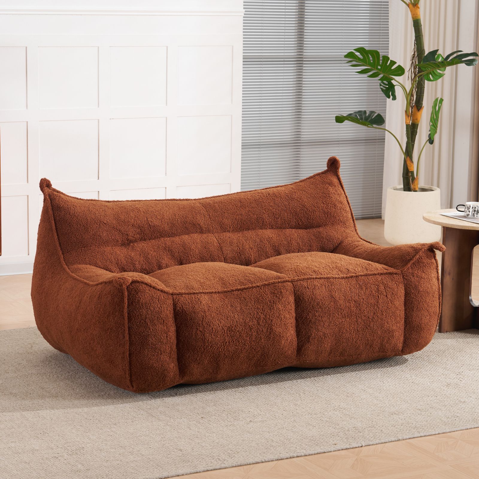 6月16日再入荷予定」全新品 【2人掛けソファ】圧縮ソファ クッション