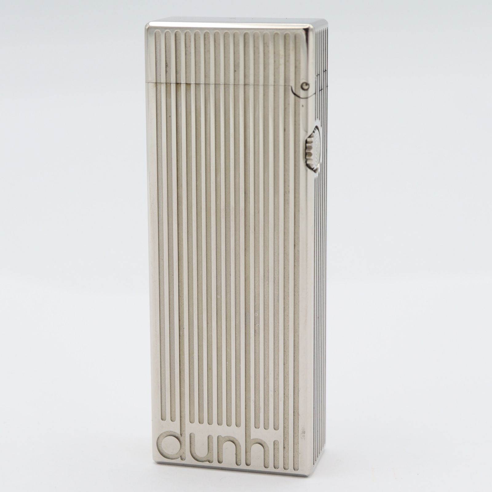 希少 dunhill ダンヒル ガスライター 喫煙具 シルバーカラー 着火確認 