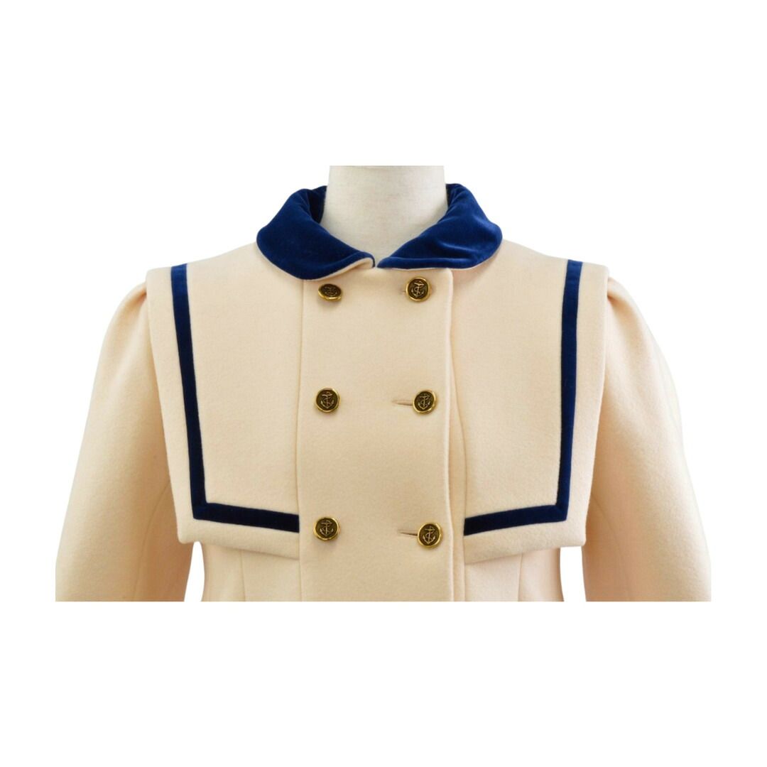 グッチ GUCCI ショートコート アウター セーラー ウール 36サイズ