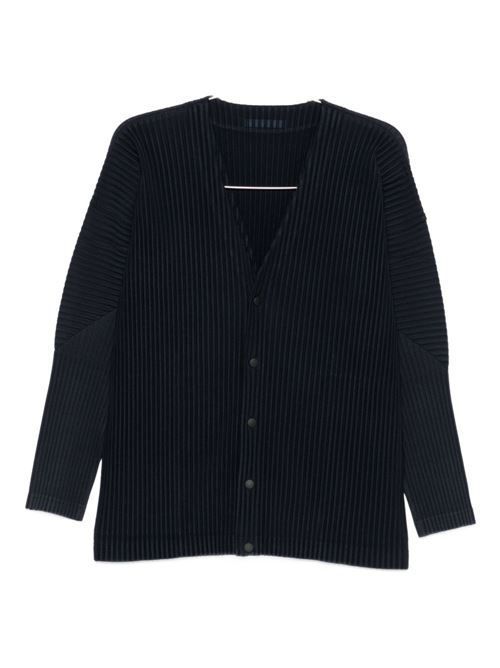 HOMME PLISSE' ISSEY MIYAKE プリーツ V ネック カーディガン 送料無料