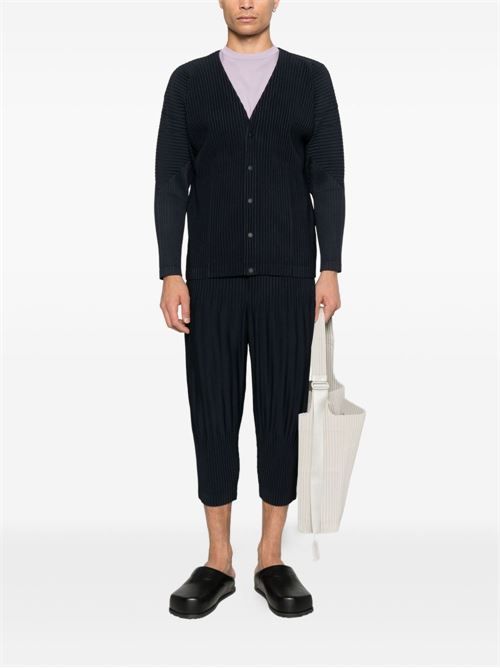 新品同様HOMMEPLISSÉISSEYMIYAKEプリーツVネックカーディガン HOMME PLISSE' ISSEY MIYAKE プリーツ V ネック カーディガン 送料無料