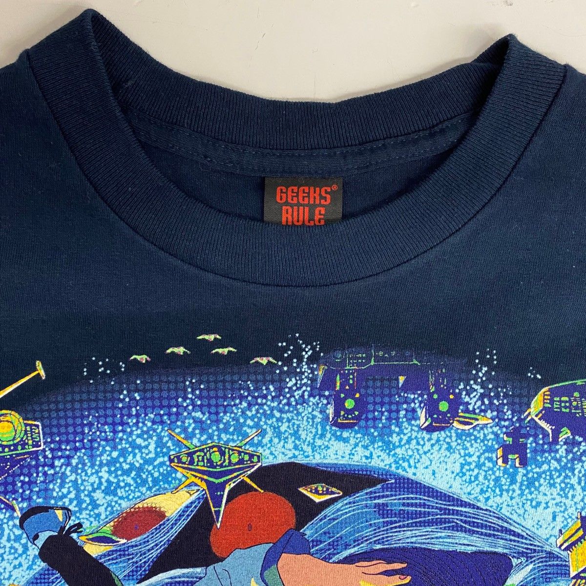 DAN ダンダダン DAN DA DAN GEEKS RULE SILKSCREEN PRINTING Tシャツ 