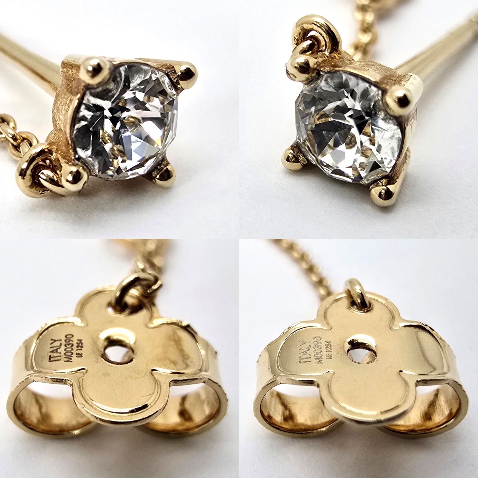LOUIS VUITTON ルイヴィトン M00390 ピアス・プティルイ 両耳 ストラス