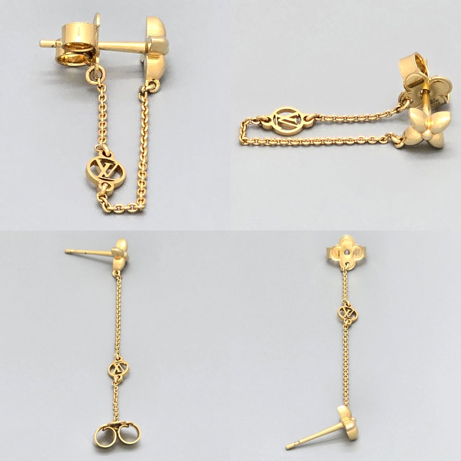 LOUIS VUITTON ルイヴィトン M00390 ピアス・プティルイ 両耳 ストラス