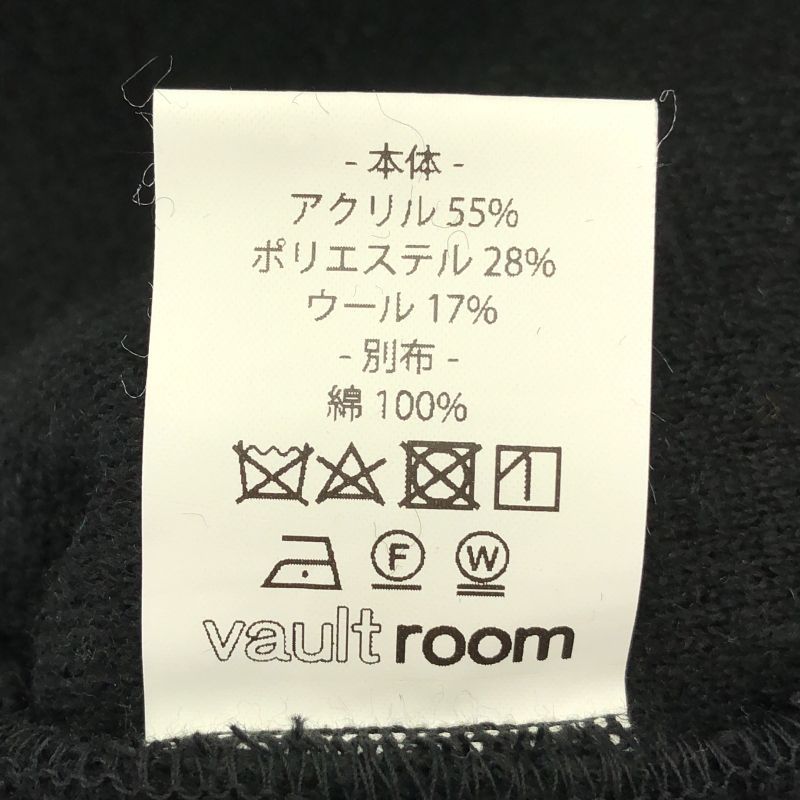 中古】VAULTROOM PULLOVER BOA JACKET サイズL ブラック ボルトルーム