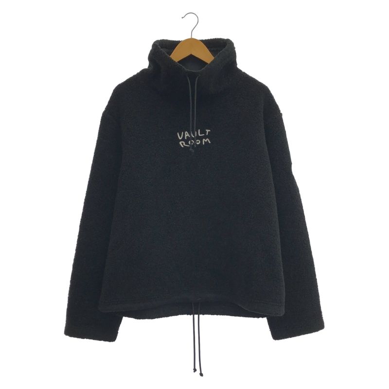 【中古】VAULTROOM PULLOVER BOA JACKET サイズL ブラック ボルトルーム ボアジャケット[19][240019523466] 中古】VAULTROOM PULLOVER BOA JACKET サイズL ブラック ボルトルーム