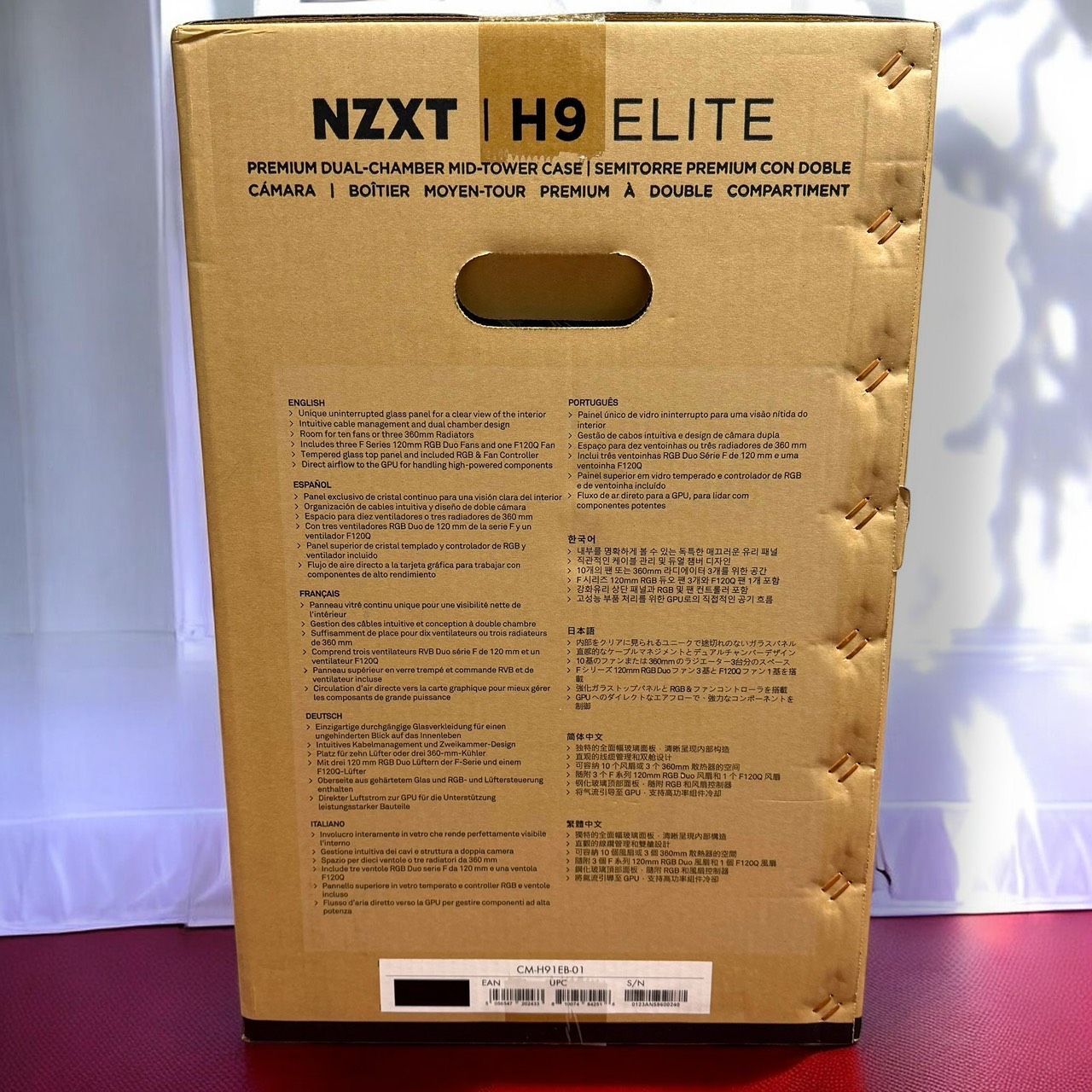 ☆未開封品 NZXT H9 Elite CM-H91EB-01 ブラック 2層構造 ミドルタワー 