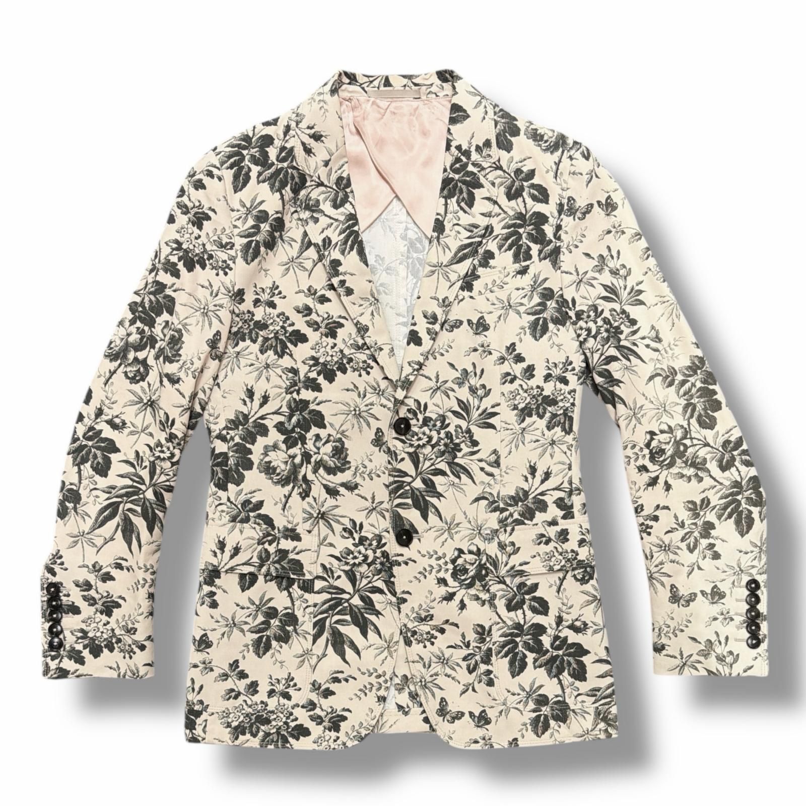 国内正規 GUCCI ボタニカル2Bテーラードジャケット 花柄 グッチ 772U70