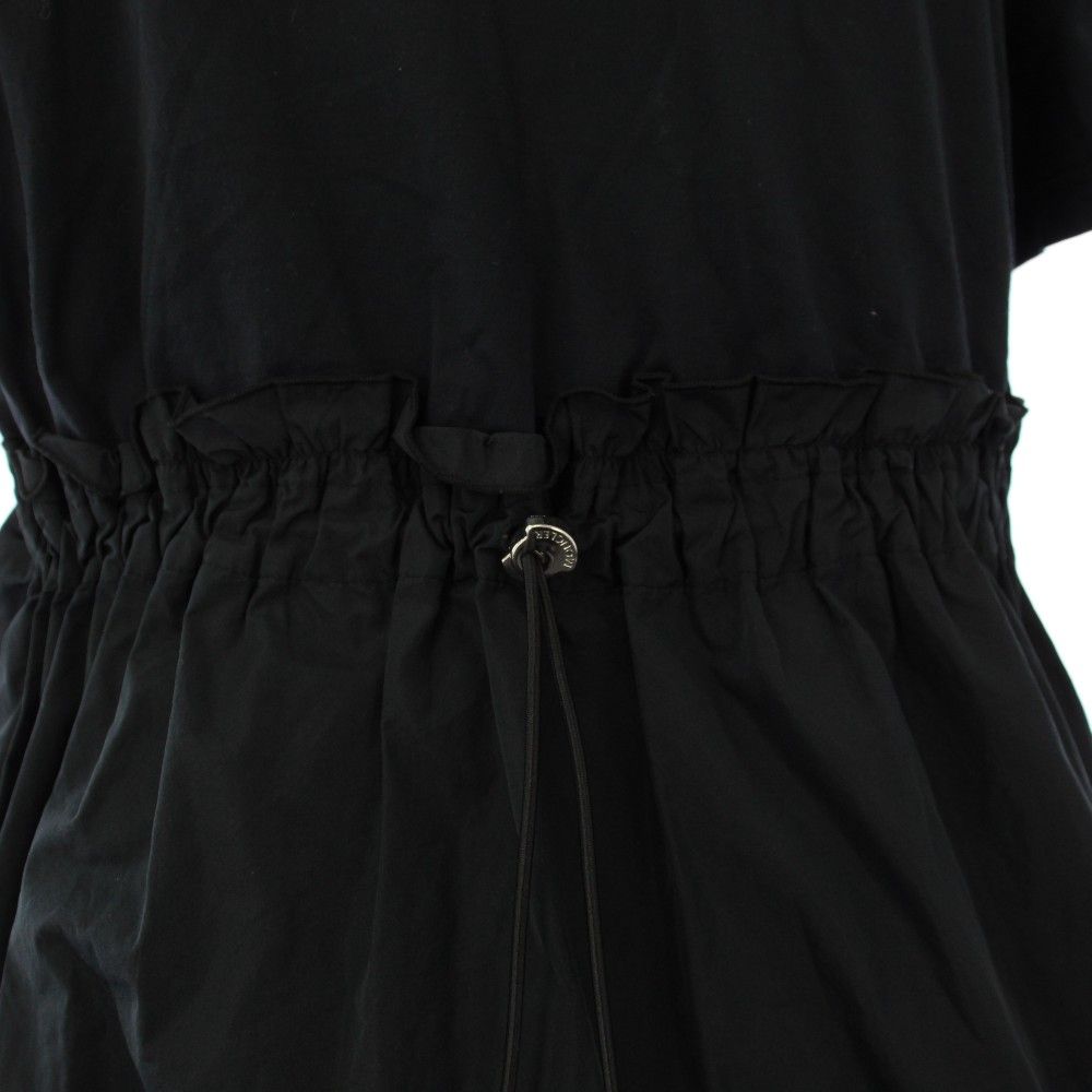 モンクレール MONCLER ABITO カットソーワンピース 半袖 ひざ丈 S 黒