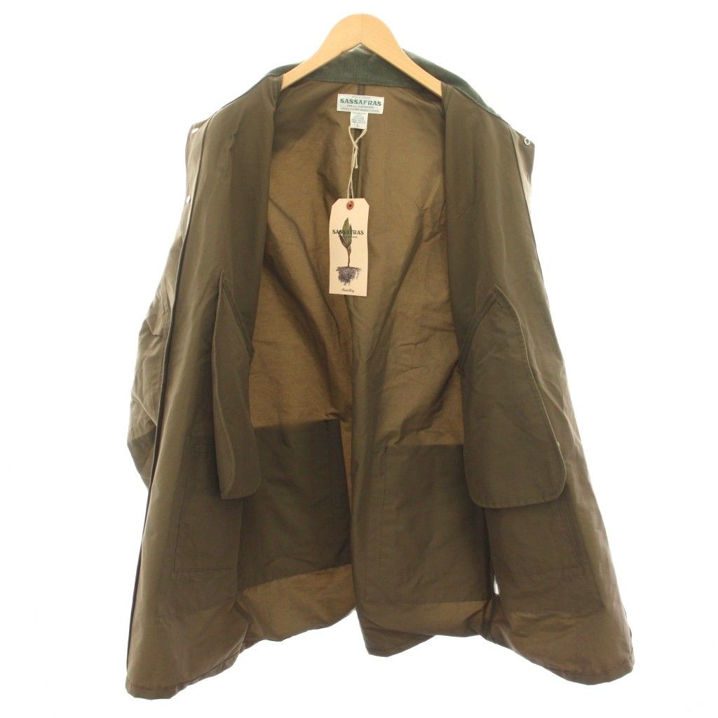 SASSAFRAS[ササフラス]Digs Crew Coat C⁄Corduroy Nylon Oxford