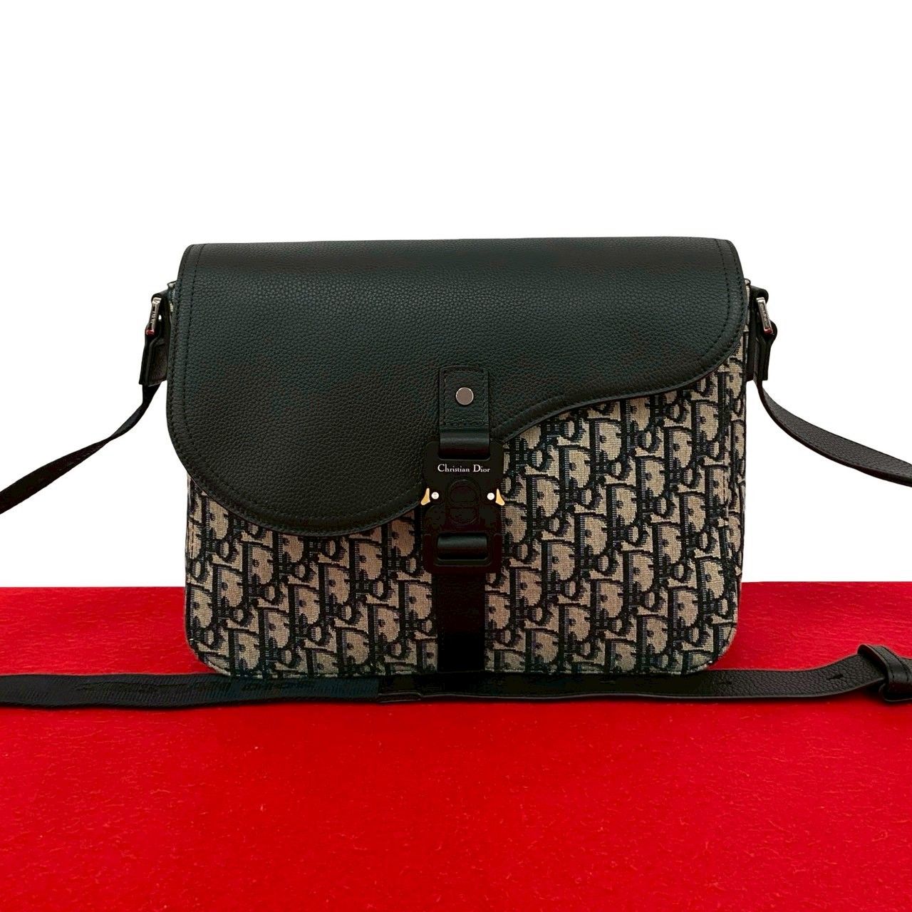 未使用保管品 Christian Dior ディオール オブリーク 柄 キャンバス 