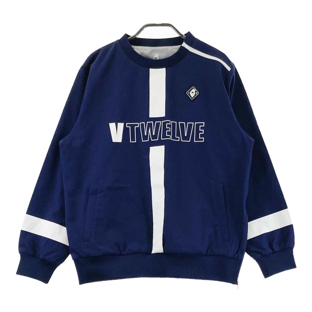 サイズ：2 V12 ヴィトゥエルヴ  ロゴプリント 長袖ブルゾン ジャケット  ネイビー系 [240101617426] ゴルフウェア レディース ストスト