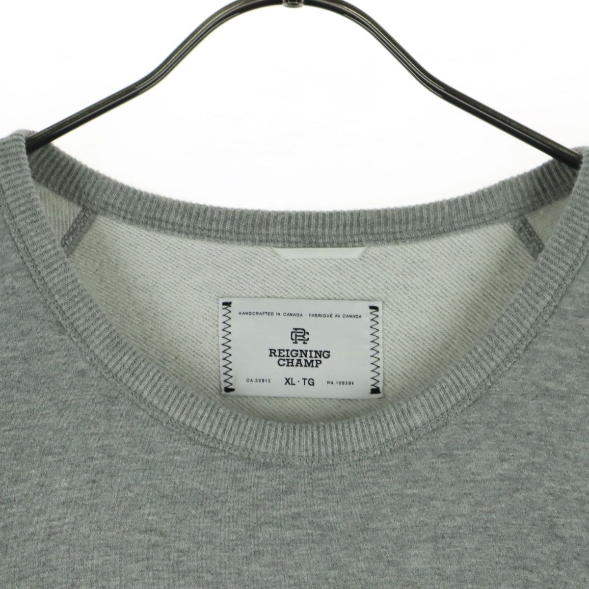 REIGNING CHAMP レイニングチャンプ 英字 長袖 トレーナー XL グレー 