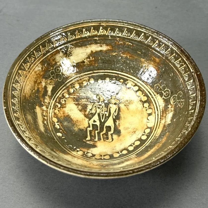 幽玄】三島人物文 鉢 共箱 5客 茶道具 茶碗 皿 - メルカリ