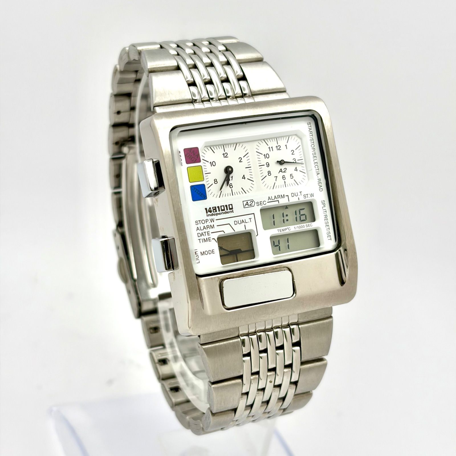 希少/新品電池】CITIZEN シチズン インディペンデント アナデジ