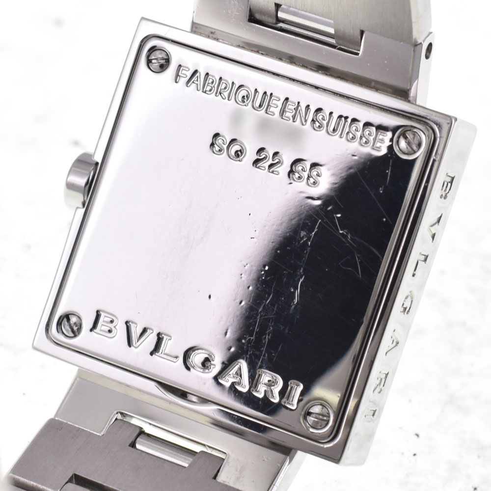ブルガリ BVLGARI SQ22SS クアドラード クォーツ レディース 良品 N