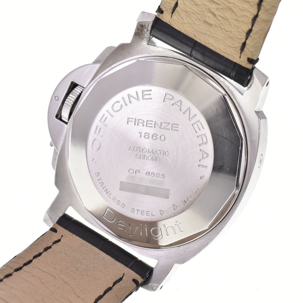 パネライ PANERAI PAM00196 ルミノール デイライト クロノグラフ デイト 自動巻き メンズ 良品 箱・保証書付き N#145649 ルミノール パネライ クロノ PANERAIパネライ『ルミノール スーパーコピー対策ニセモノ・パネライ撲滅企画 デイライト44mm
