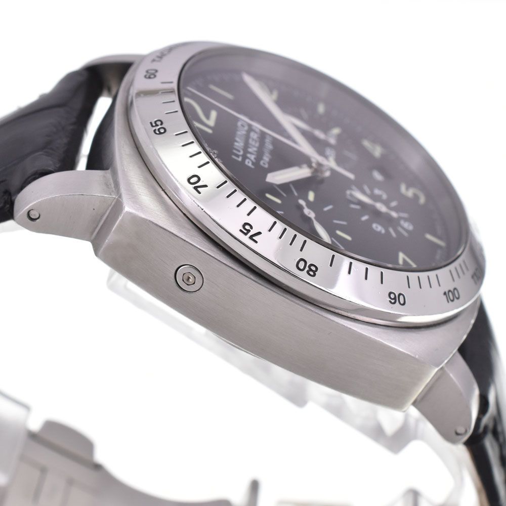 パネライ PANERAI PAM00196 ルミノール デイライト クロノグラフ デイト 自動巻き メンズ 良品 箱・保証書付き N#145649 ルミノール パネライ クロノ PANERAIパネライ『ルミノール スーパーコピー対策ニセモノ・パネライ撲滅企画 デイライト44mm