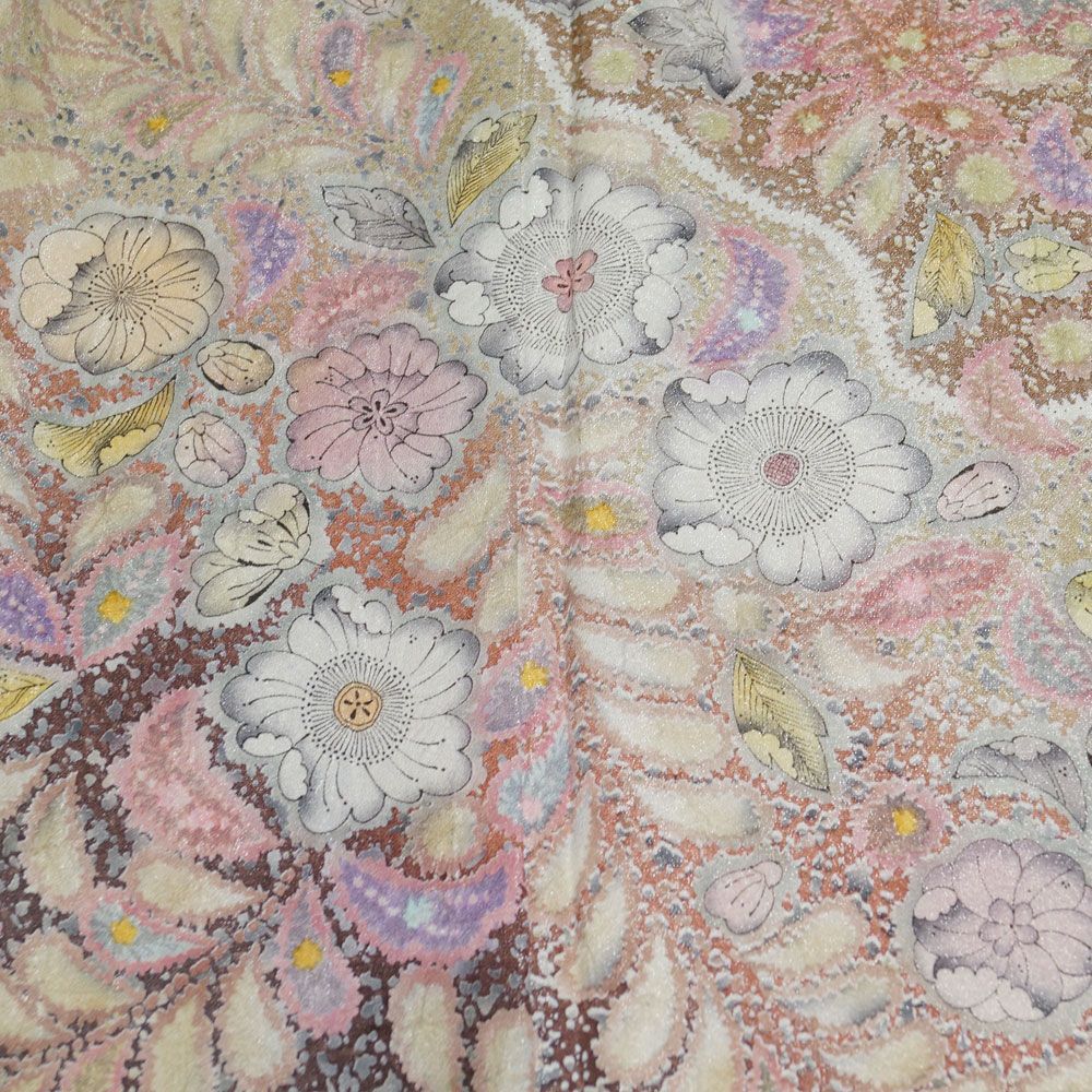 着物セット 吉乃一廉 訪問着・袋帯・帯締め 3点 セット 辻が花模様 M