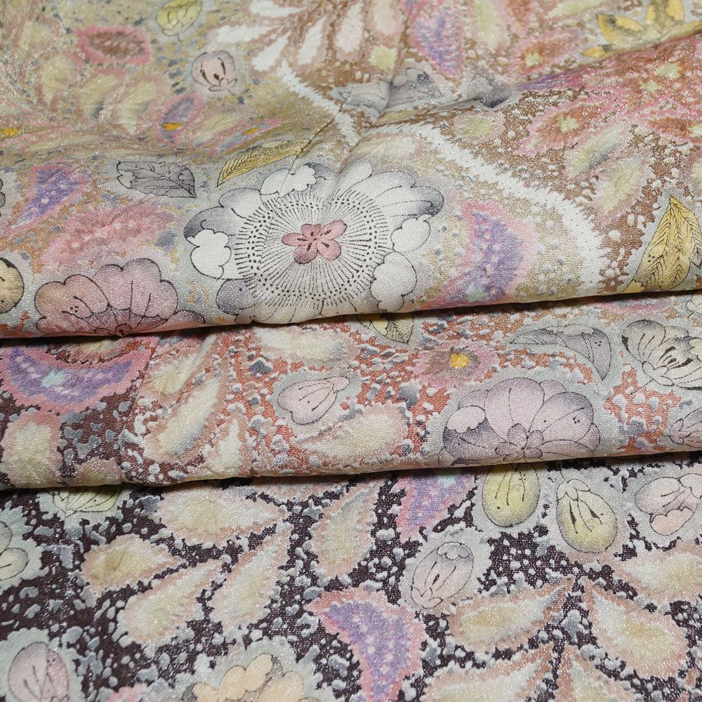 着物セット 吉乃一廉 訪問着・袋帯・帯締め 3点 セット 辻が花模様 M