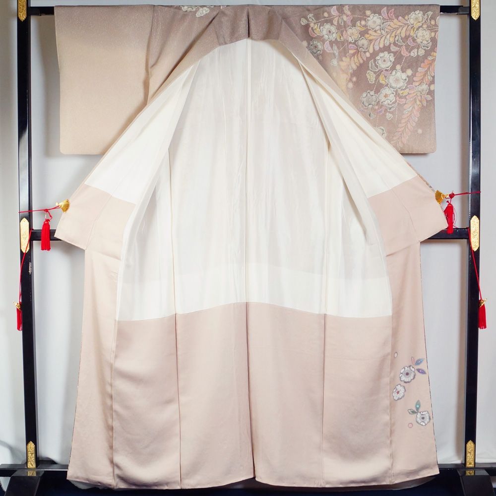 着物セット 吉乃一廉 訪問着・袋帯・帯締め 3点 セット 辻が花模様 M