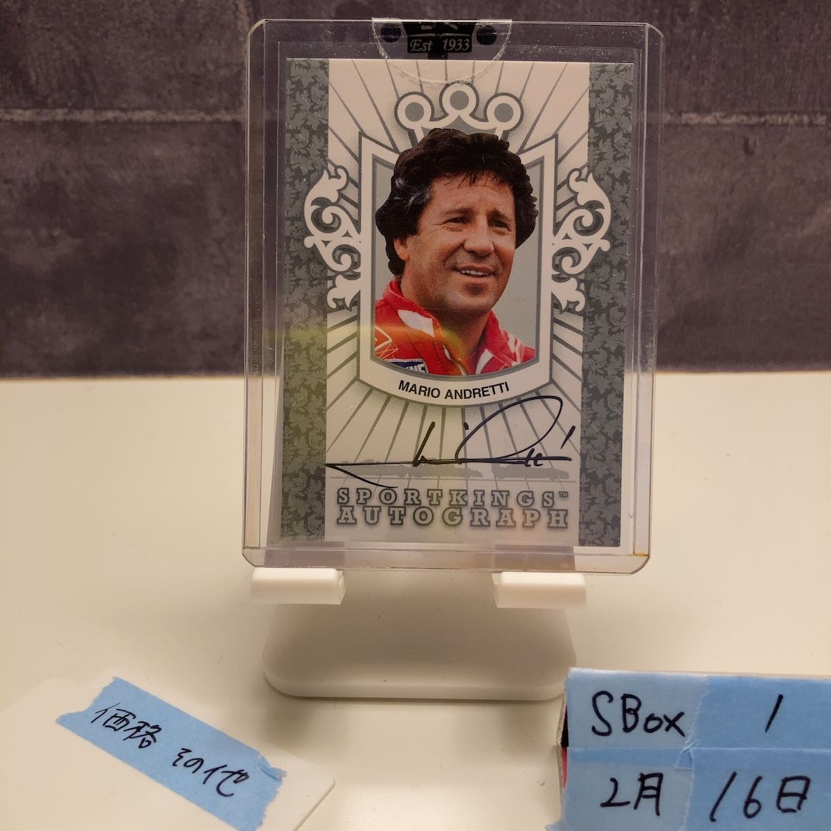 2007 Sportkings Series A Mario Andretti 直筆サインカード Auto Racing Sportkings F1 Auto A-MA カード
