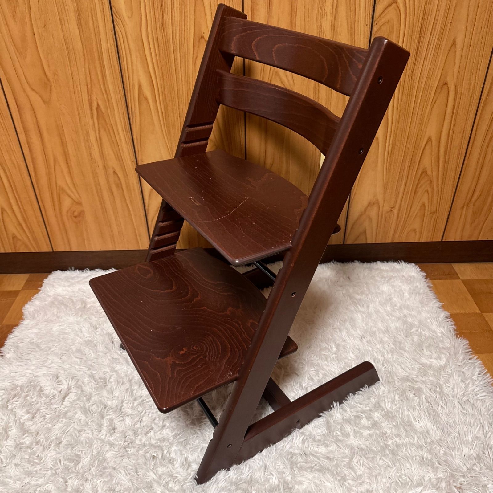 ブラウン　ストッケ　シリアル5 トリップトラップ STOKKE トリップトラップ ストッケ シリアル5 ブラウン ハイチェア