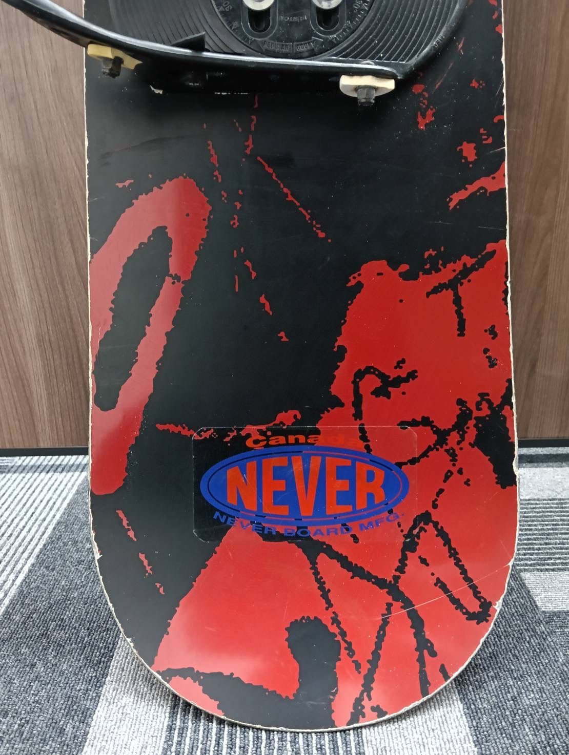 中古品】 NEVER スノーボード板 149 ビンディング セット スポーツ