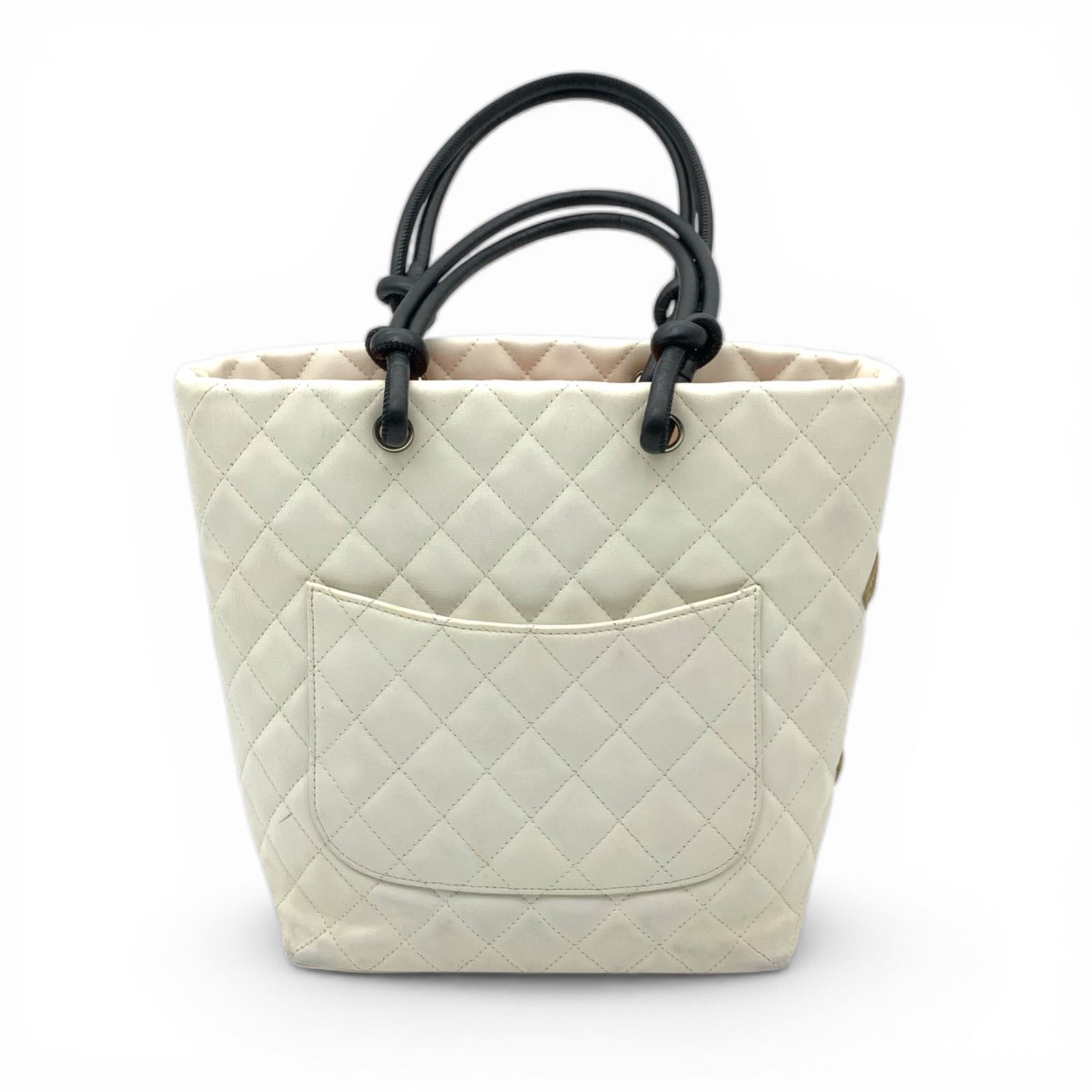 正規品 シャネル カンボンライン パイソンココマーク ミニトートバッグ