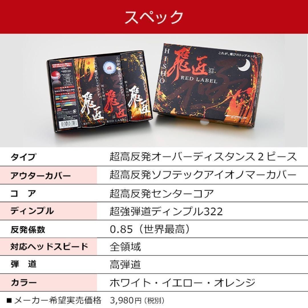 ☆新発売!☆ 世界最高反発で56yUP! ワークスゴルフ ニュー飛匠レッド