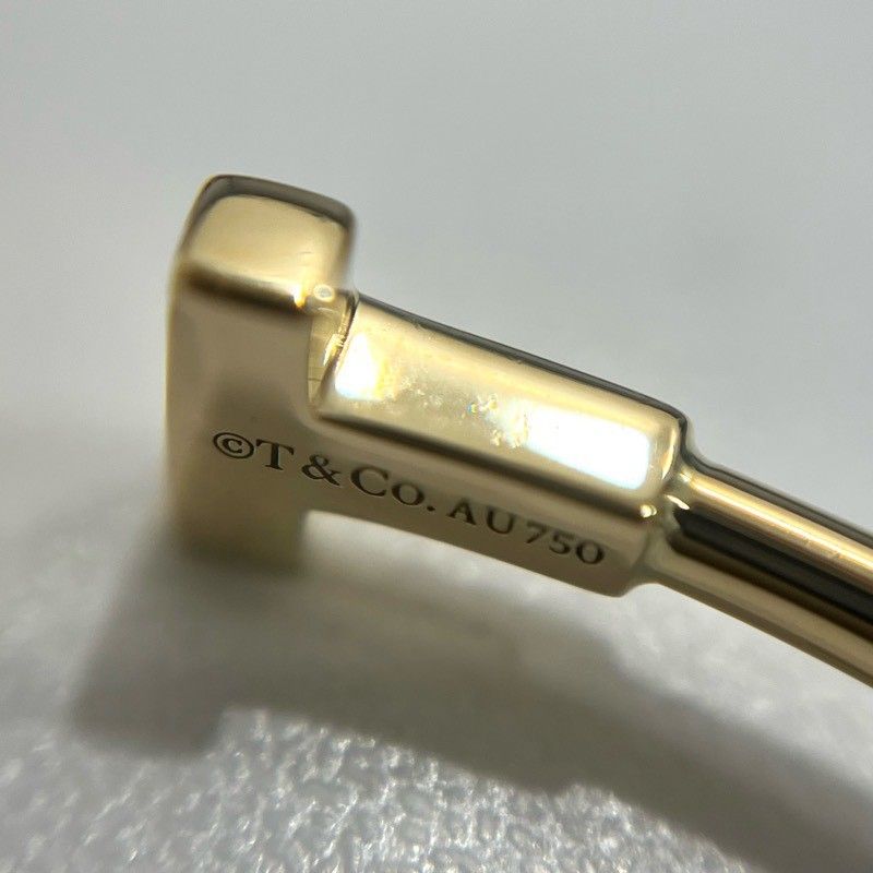 TIFFANY ティファニー Tワイヤー イエローゴールド K18 750刻印