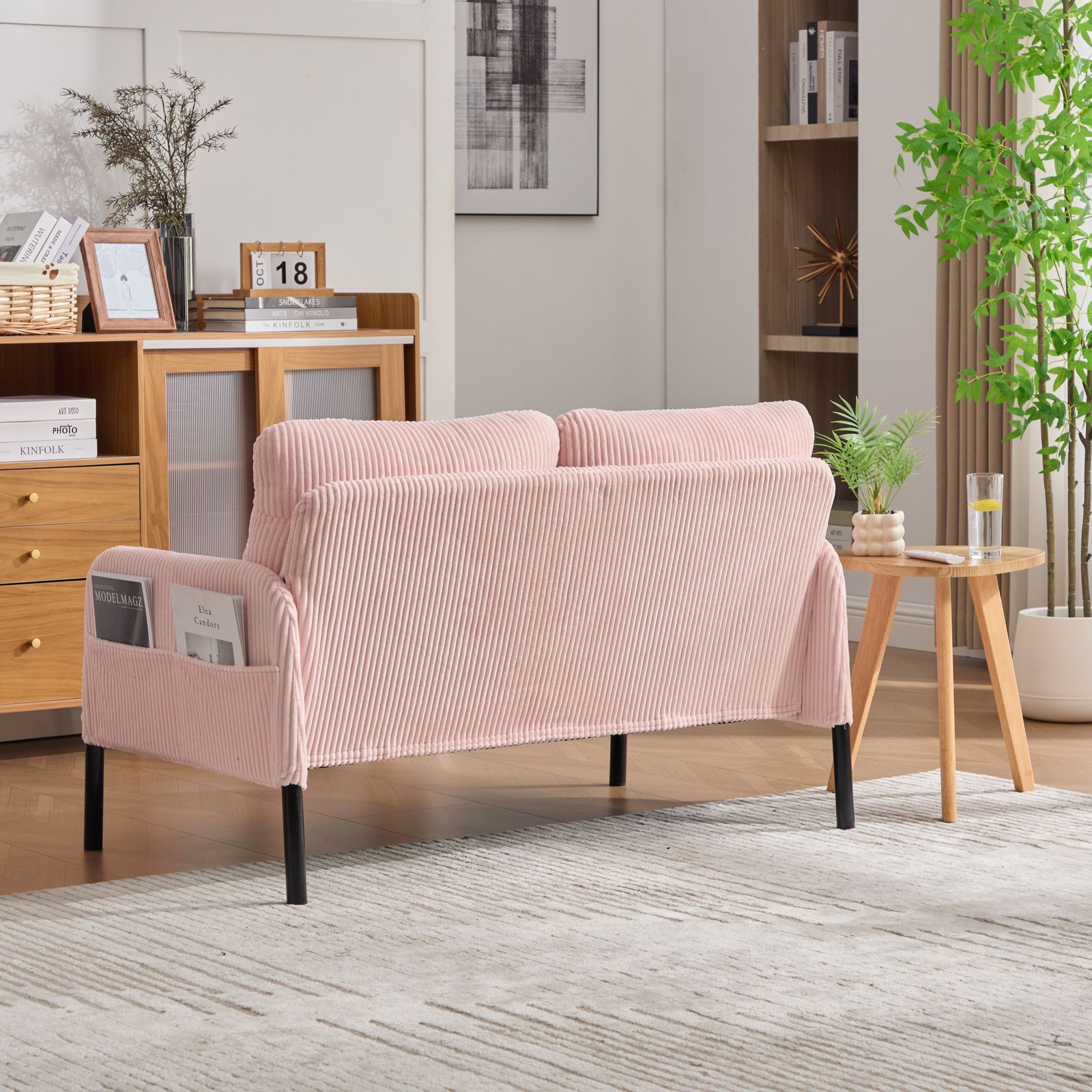 全新品 2人掛け ソファー コーデュロイ ソファ コンパクト 幅110cm