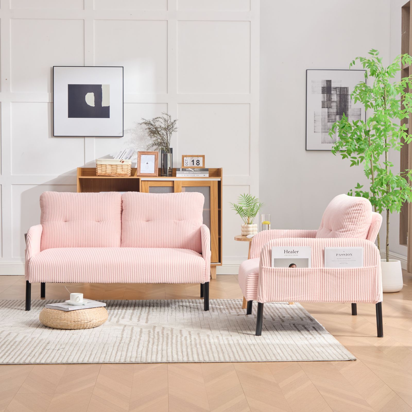 全新品 2人掛け ソファー コーデュロイ ソファ コンパクト 幅110cm 