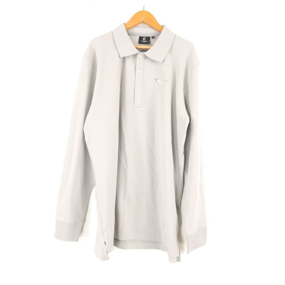 美品 1PIU1UGUALE3 ウノピュウノウグァーレトレ 113 G.L/S POLO COLLARE(GRT204 POE475) ポロシャツ VI XL相当 ポリエステル他 長袖 緑 ゴルフウェア トップス メンズ AU4167A78 美品 1PIU1UGUALE3 ウノピュウノウグァーレトレ 113 G.L/S POLO