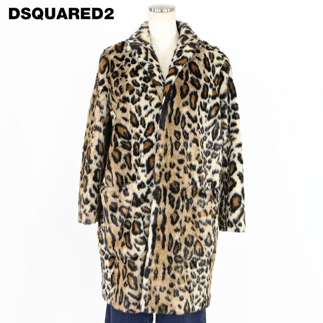 ディースクエアード DSQUARED2 レディース コート レオパード柄 