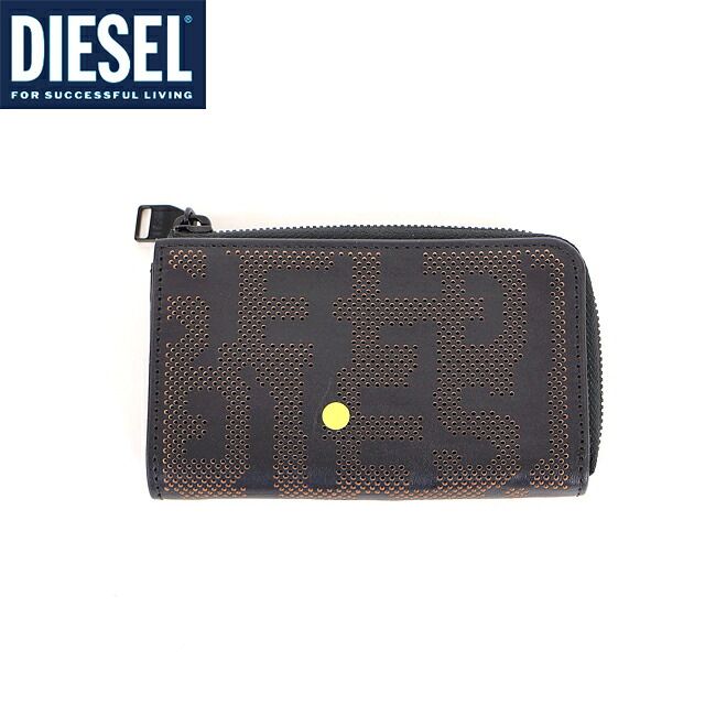 ディーゼル DIESEL【訳あり】メンズ キーケース ロゴパンチレザーキー