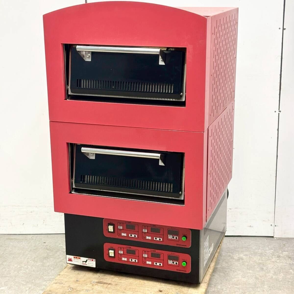 ニチワ 電気式ピザ窯 2段 PKN-3802 三相200V×2 2019年製 中古 ナポリ 