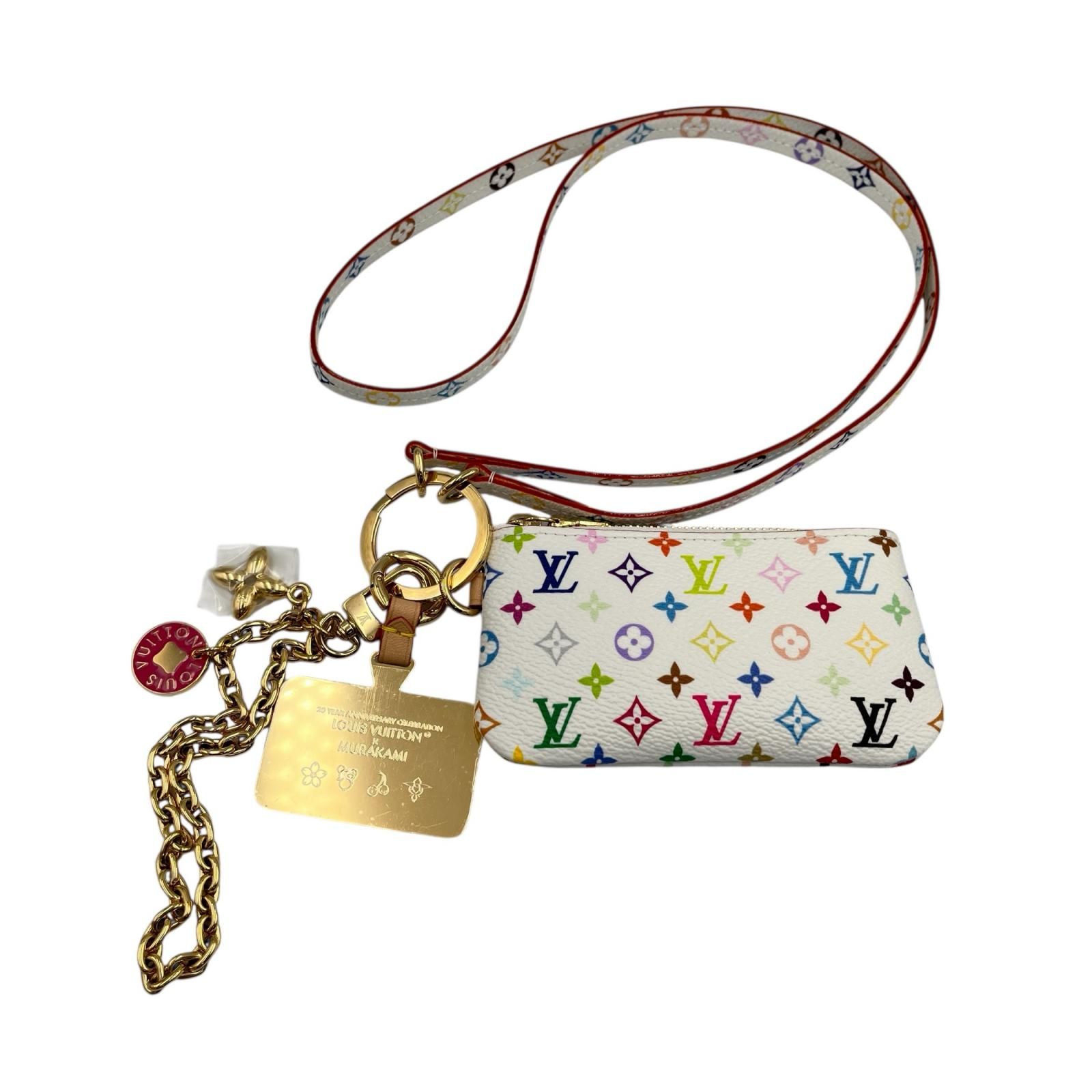ルイヴィトン LOUIS VUITTON ポーチ 村上隆コラボ LV×TM フォン 