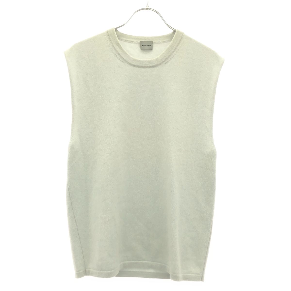 ジルサンダー　ニット　ノースリーブ JIL SANDER ジルサンダー ノースリーブニットトップス サックスブルー