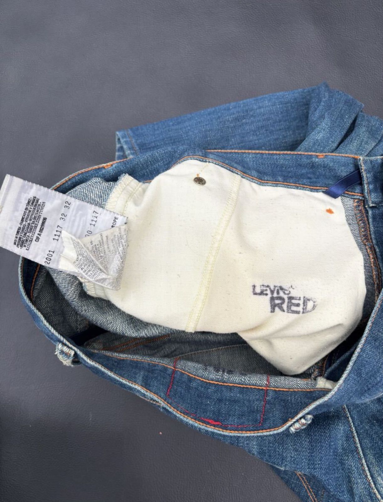 2001年モデルチュニジア製リーバイスレッド1STジャイアント32×32サルエル 希少 廃盤モデル Levi's RED リーバイス レッド 2001年製 1st comfort