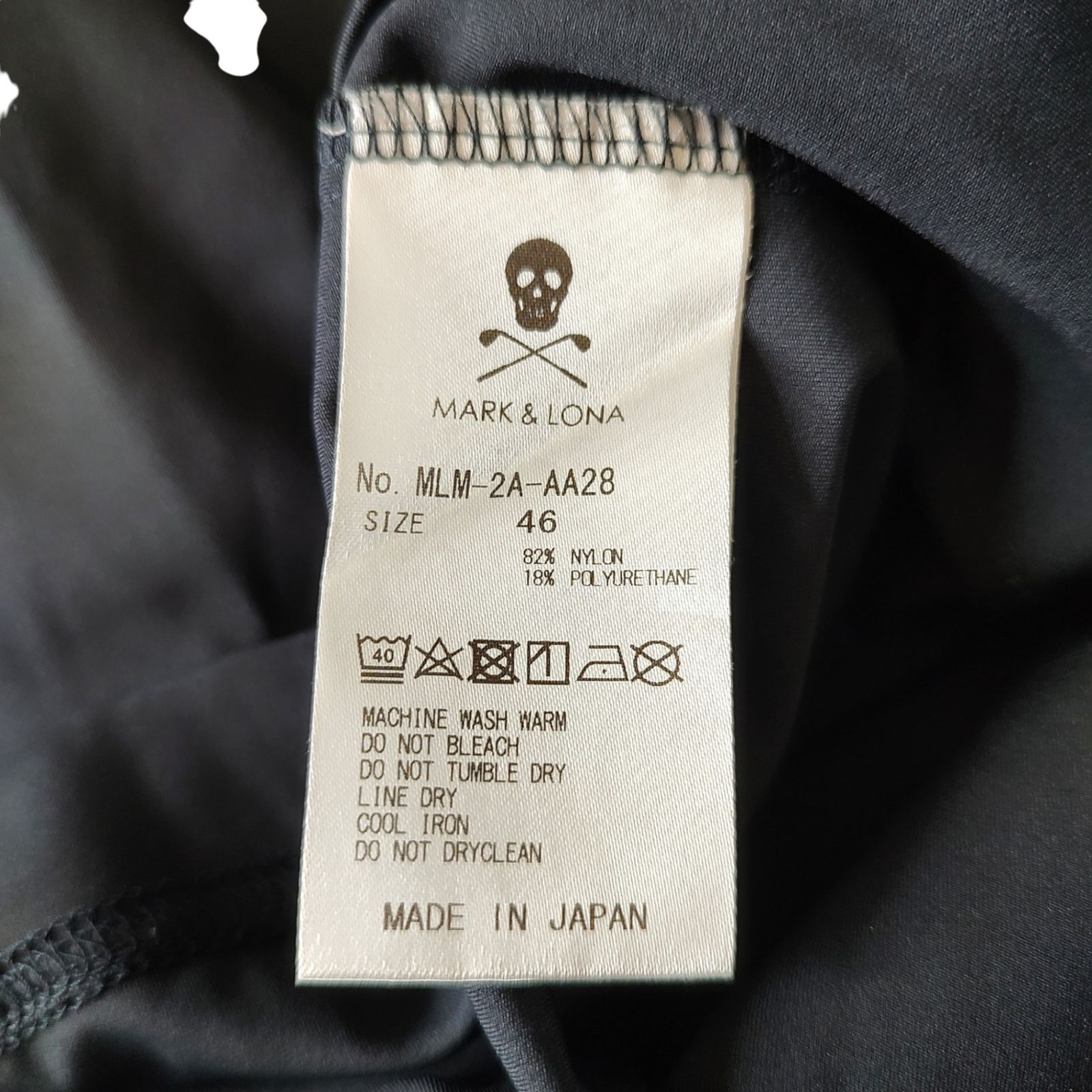 マークアンドロナ　半袖シャツ　MLM-2A-AA04 MARK&LONA マークアンドロナ ゴルフ 22SS S/S TEE半袖 モックネック