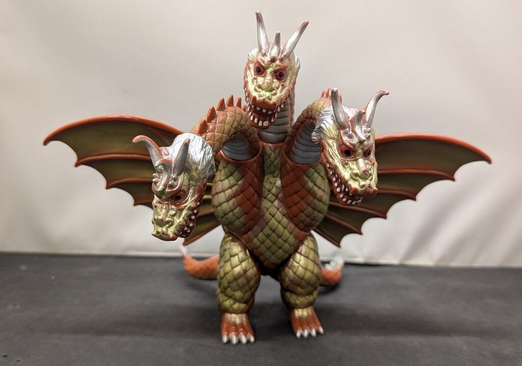 マーミット 世紀の大怪獣シリーズ キングギドラ 茶成型 1期 H210mm 1期
