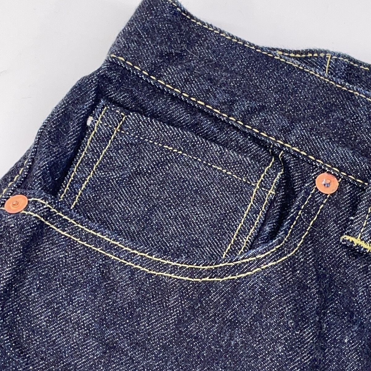パンツ TCB JEANS&CO. ティーシービージーンズ ｲﾝﾃﾞｨｺﾞ 大戦ﾓﾃﾞﾙ ﾎﾞﾀﾝ 