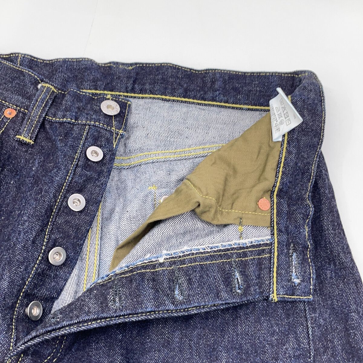 パンツ TCB JEANS&CO. ティーシービージーンズ ｲﾝﾃﾞｨｺﾞ 大戦ﾓﾃﾞﾙ ﾎﾞﾀﾝ 