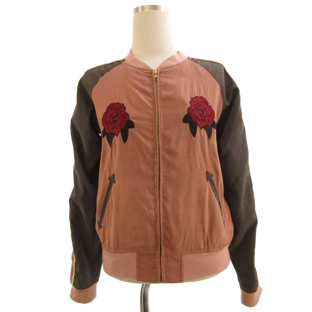 ジュエティ jouetie ローズエンブロイダリー スカジャン ブルゾン