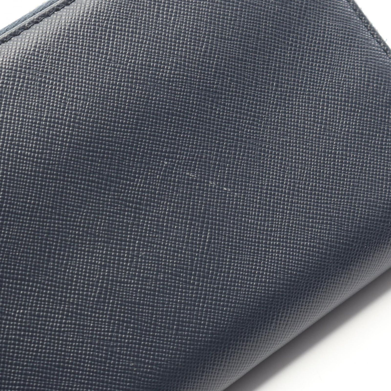 プラダ PRADA ラウンド長財布 SAFFIANO METAL 1M0506 ネイビー 