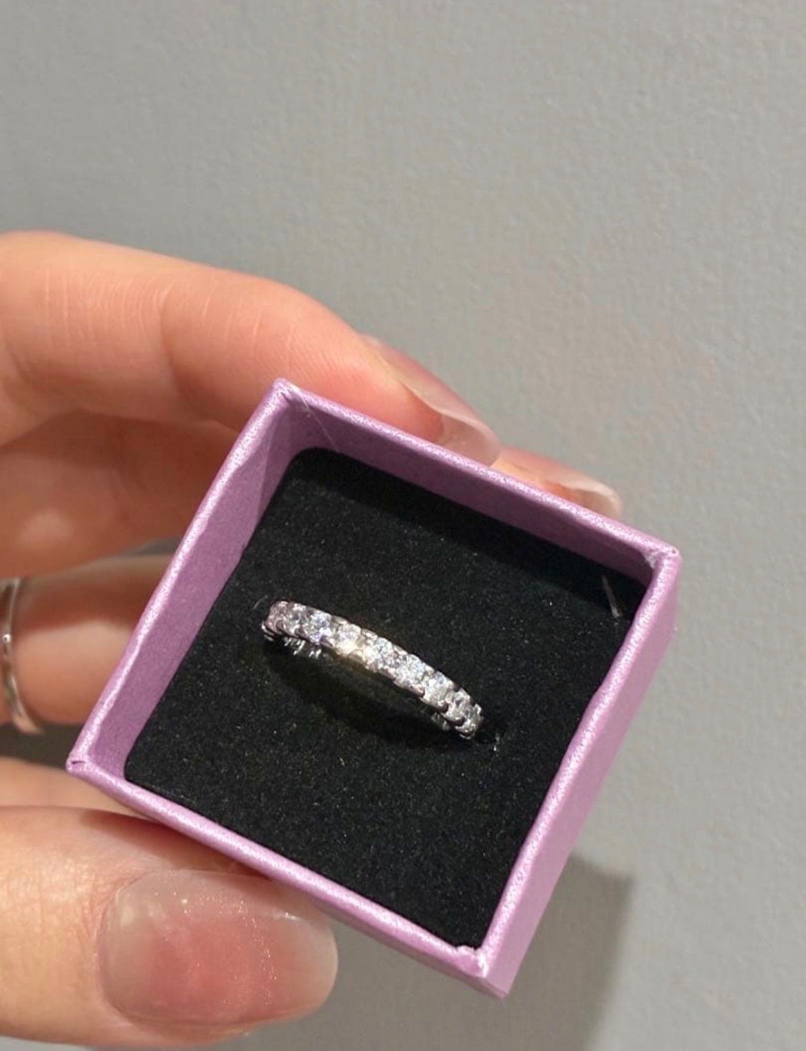 最高級 モアサナイト フルエタニティ リング 【9号】 - メルカリ